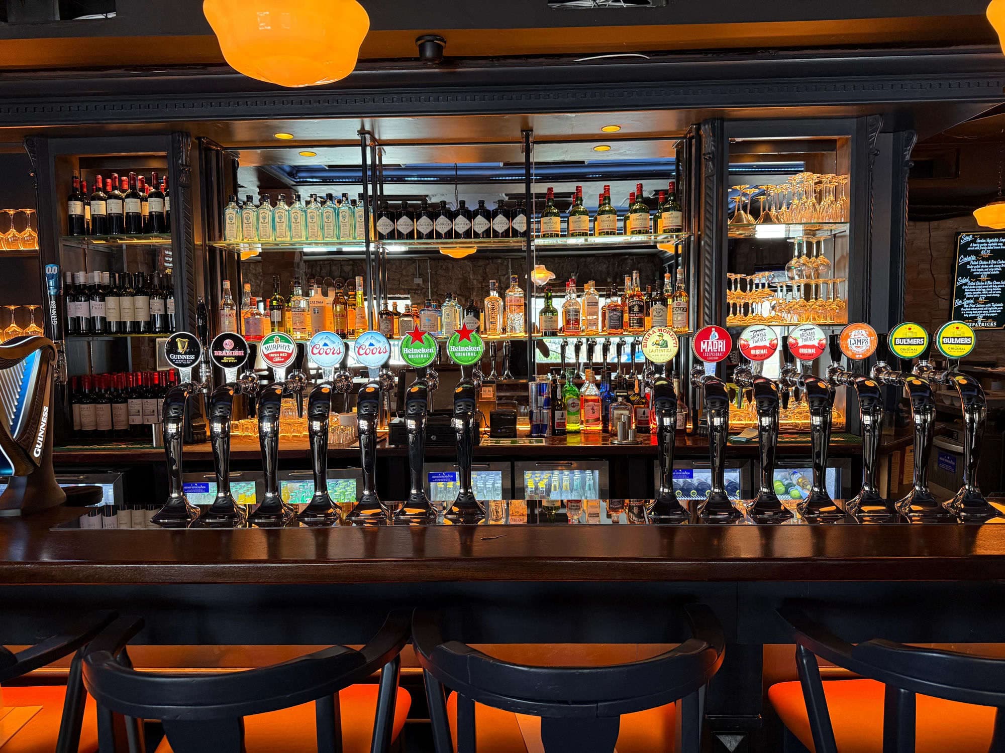 The bar at Fitzpatrick's Baldoyle
